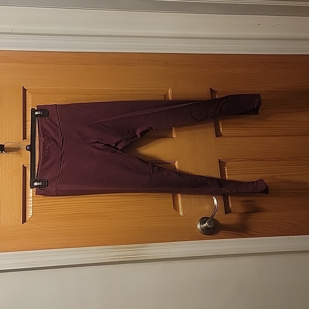 Puma burgundy yoga pants L
